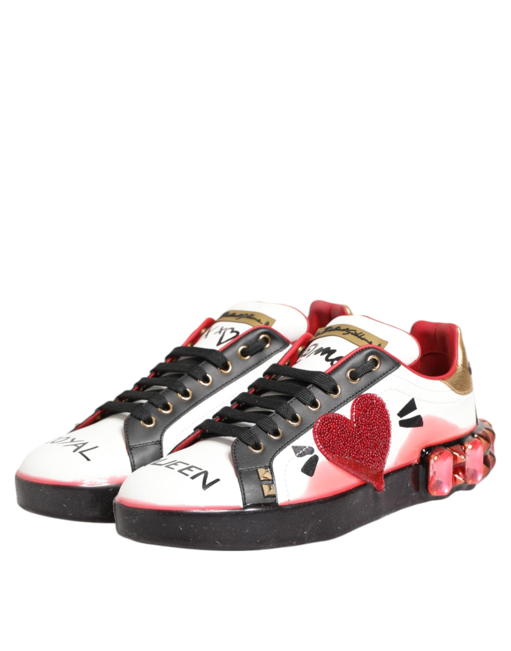 Dolce & Gabbana Multicolor Portofino Low Top Turnschuhe Schuhe
