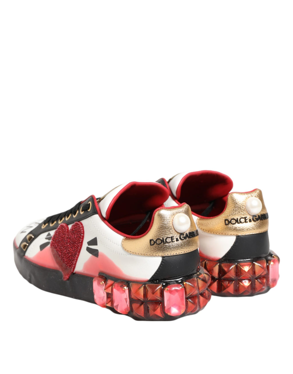 Dolce & Gabbana Multicolor Portofino Low Top Turnschuhe Schuhe