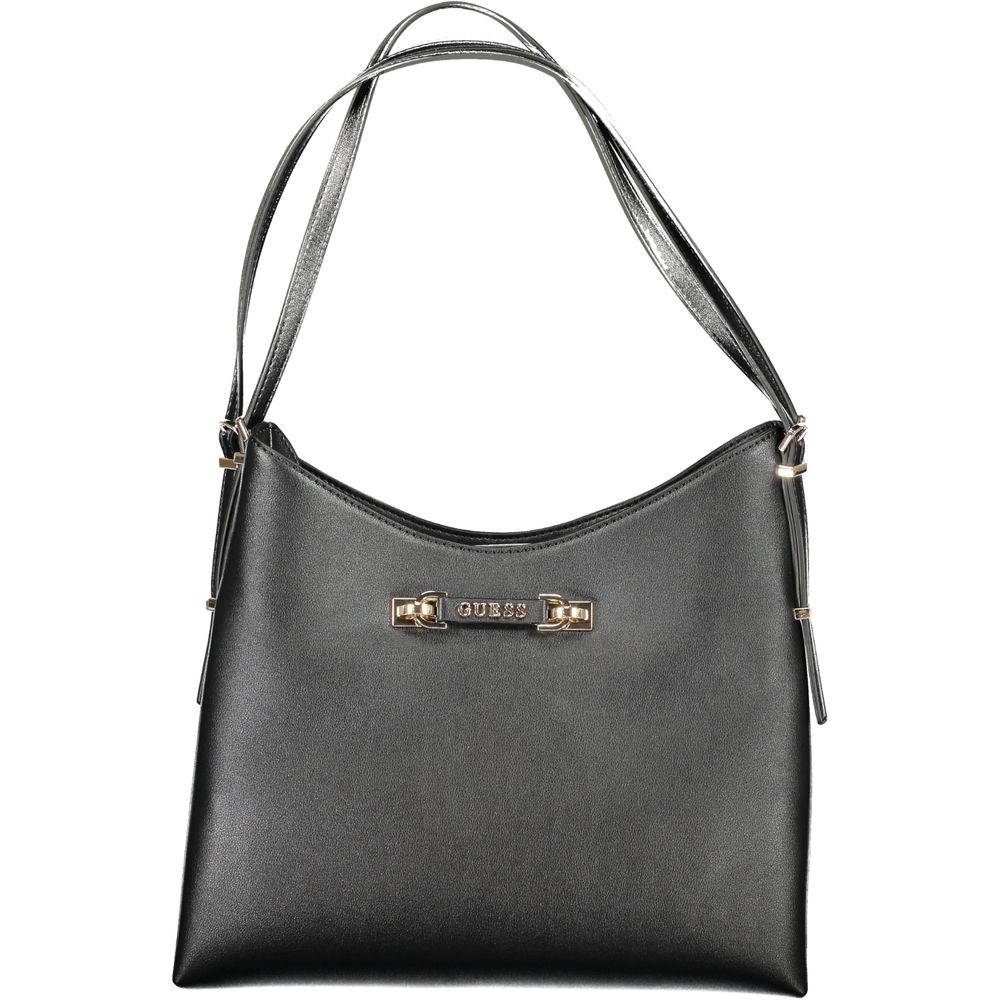 Guess Jeans Schwarze Polyethylen-Handtasche