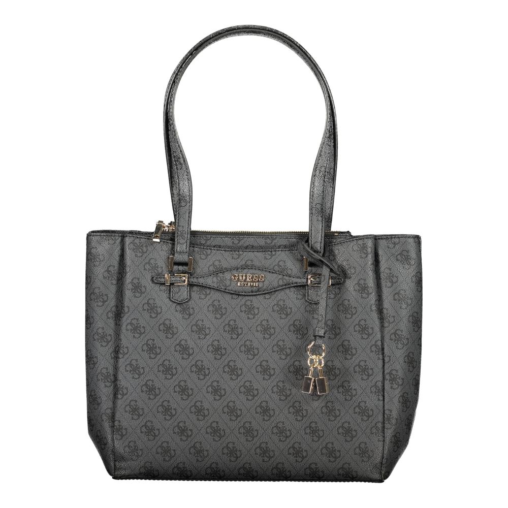 Guess Jeans Schwarze Polyethylen-Handtasche