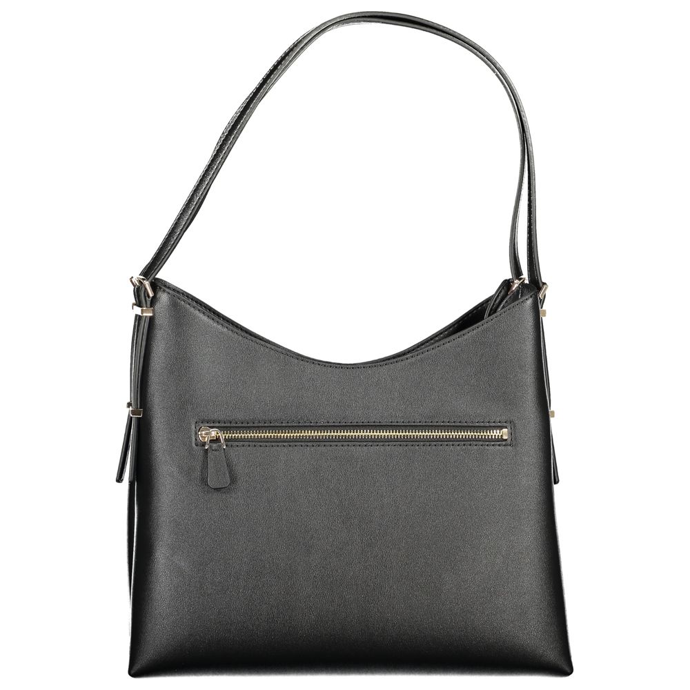 Guess Jeans Schwarze Polyethylen-Handtasche