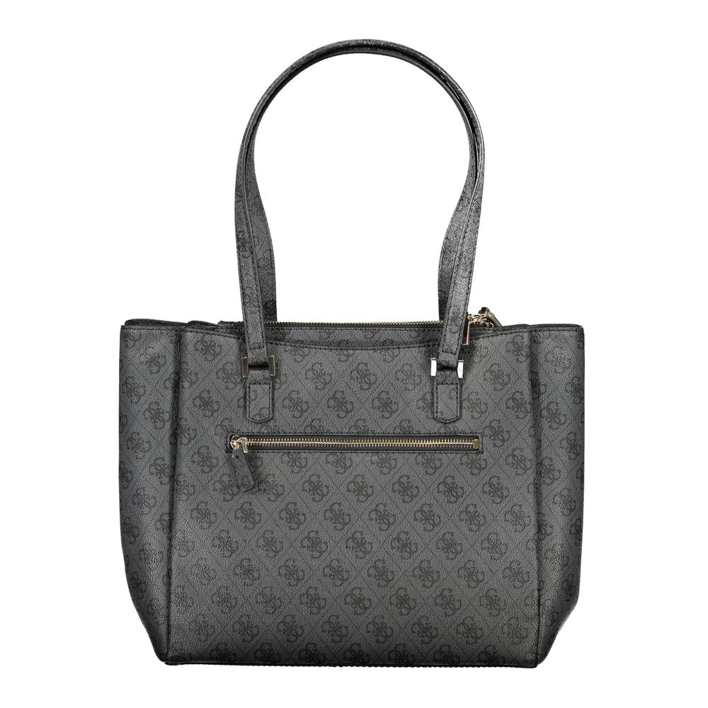 Guess Jeans Schwarze Polyethylen-Handtasche