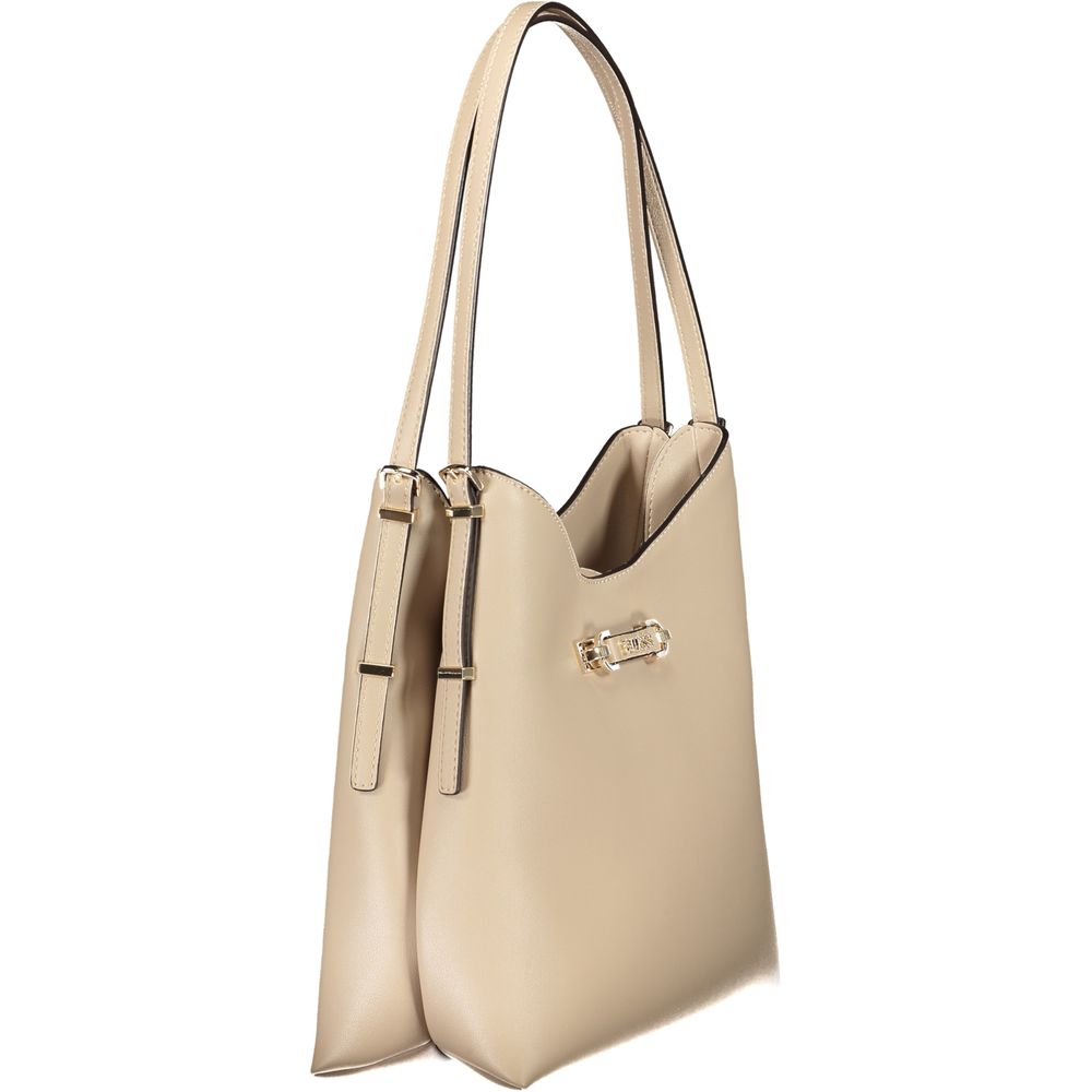 Guess Jeans Beige Polyethylen Handtasche