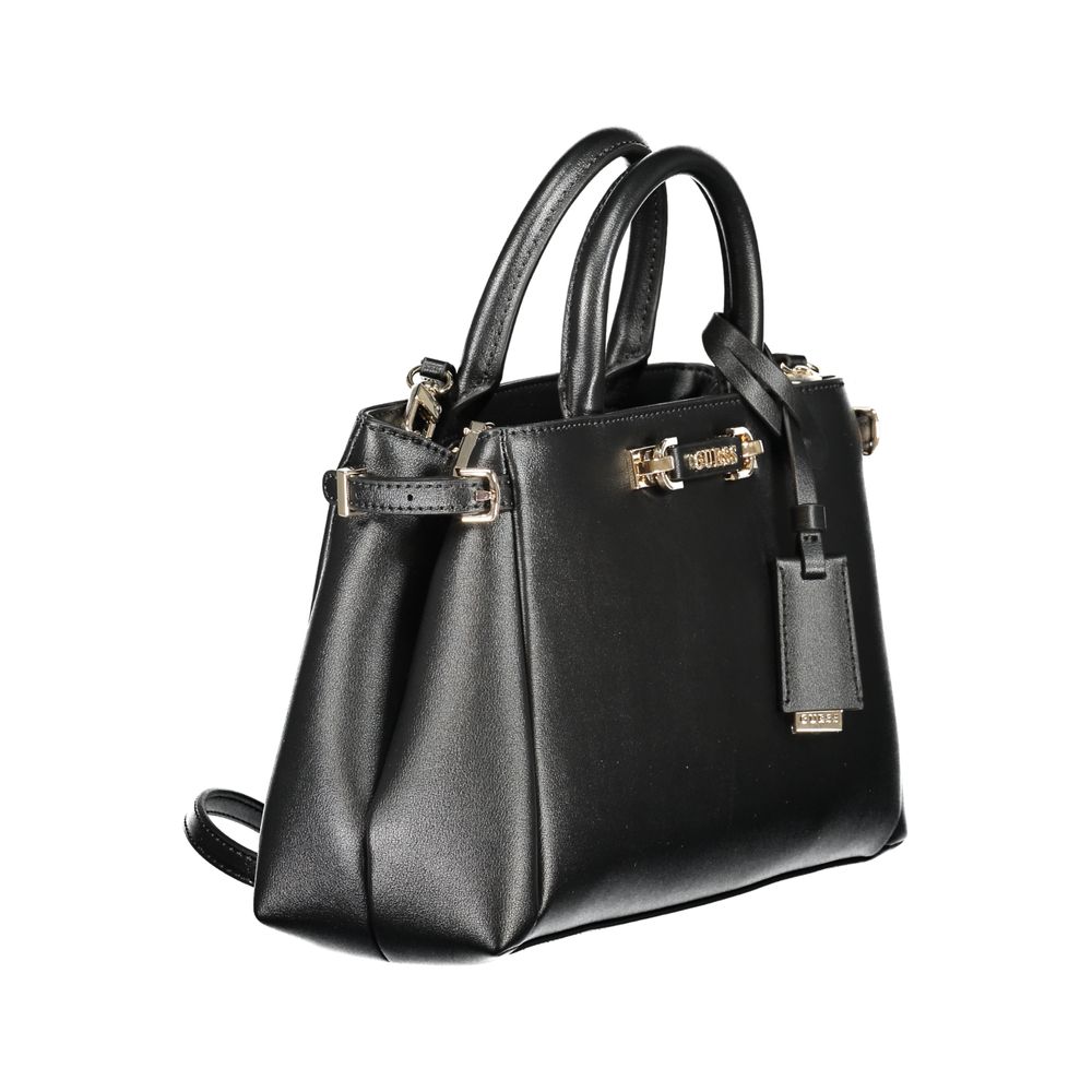 Guess Jeans Schwarze Polyethylen-Handtasche