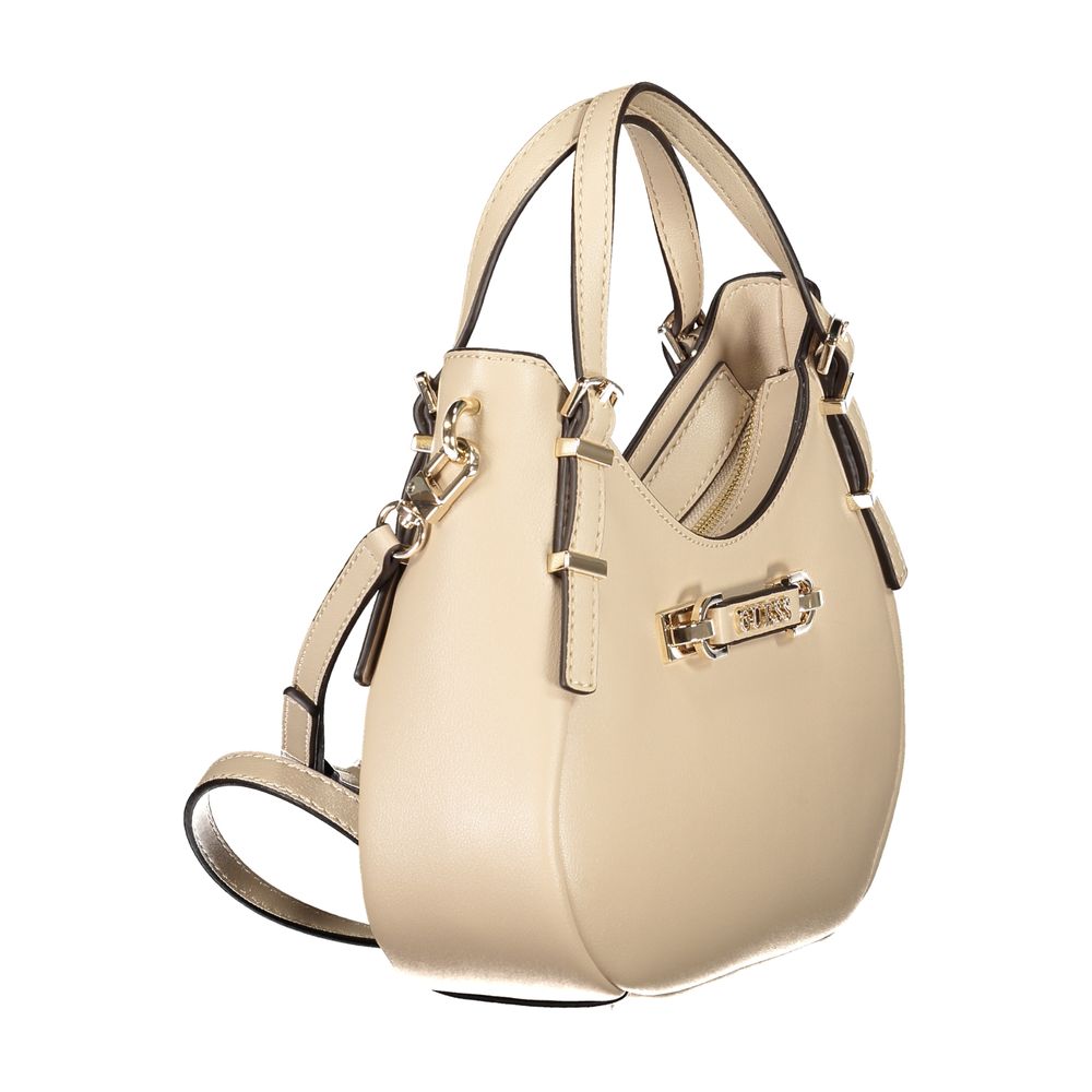Guess Jeans Beige Polyethylen Handtasche