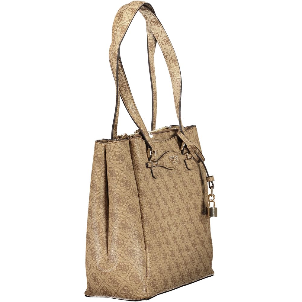 Guess Jeans Beige Polyethylen Handtasche