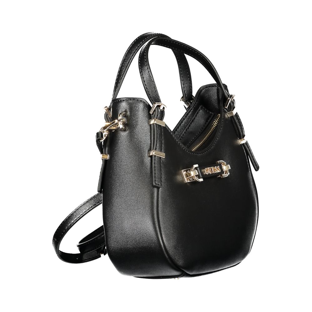 Guess Jeans Schwarze Polyethylen-Handtasche