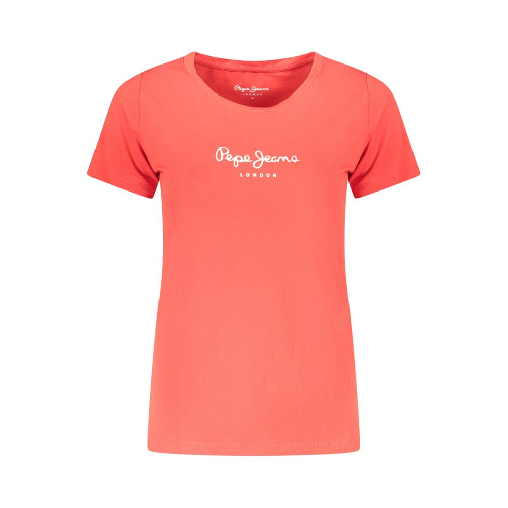 Pepe Jeans Rote Baumwoll-Oberteile &amp