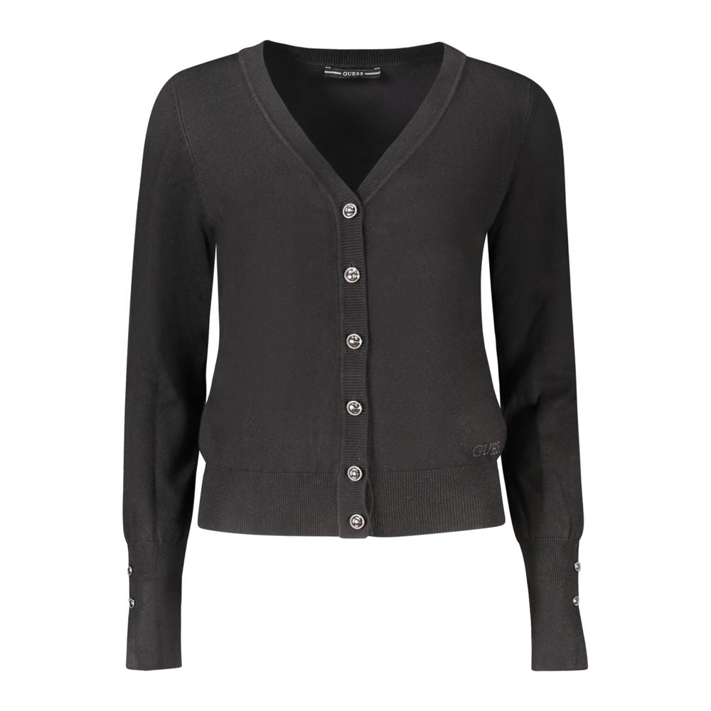Guess Jeans Schwarzer Viskose-Pullover