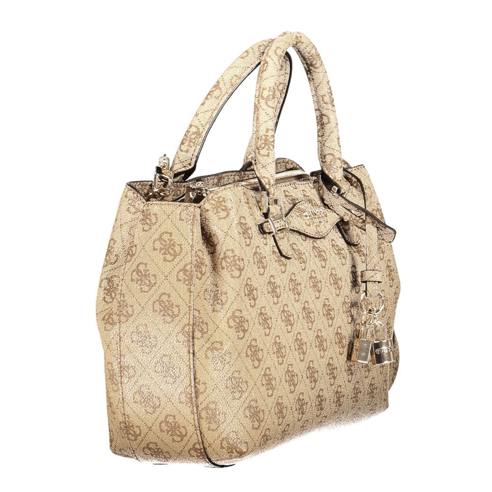Guess Jeans Beige Polyethylen Handtasche