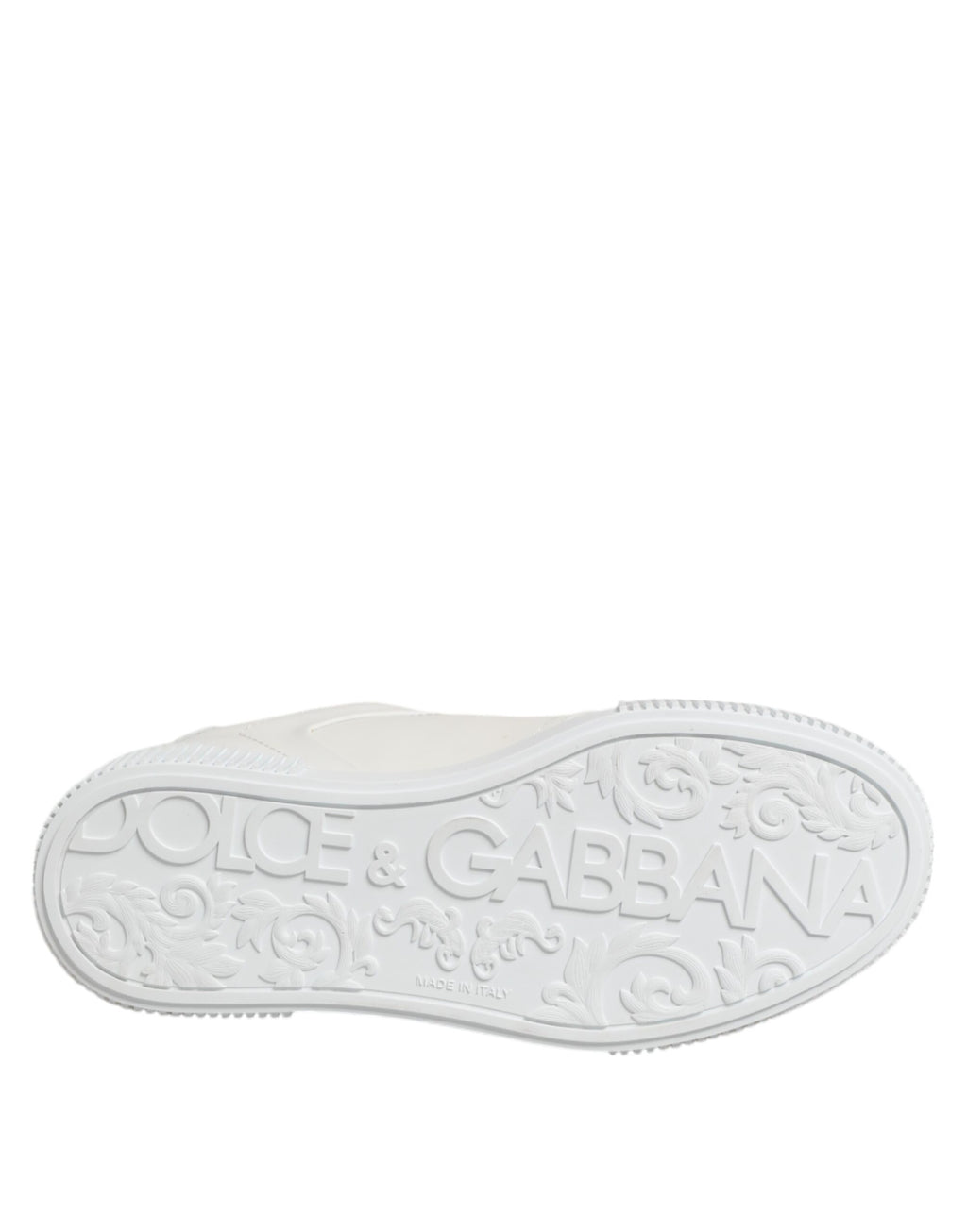Dolce & Gabbana Weiß Miami Leder Low Top Turnschuhe Schuhe
