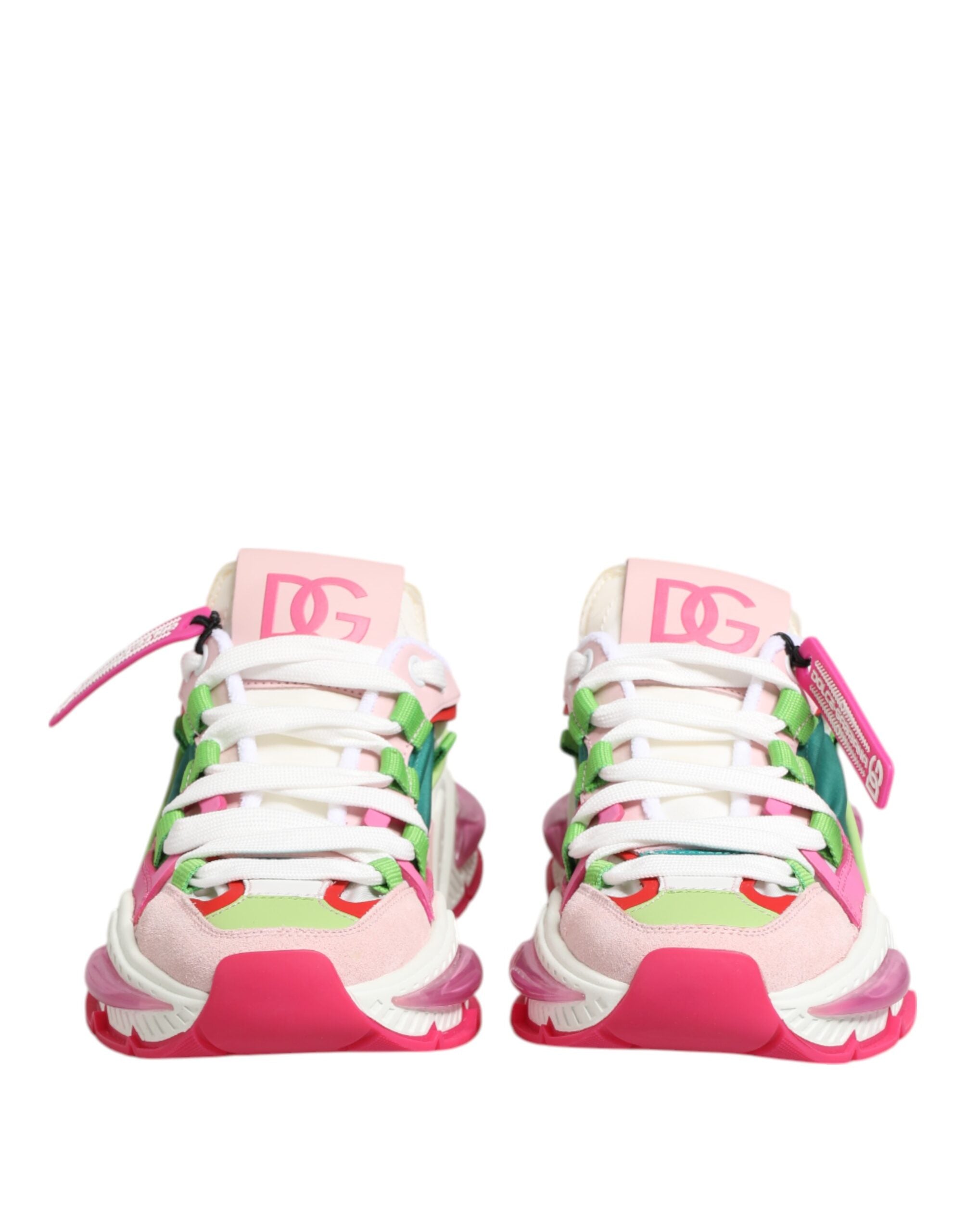 Dolce & Gabbana Multicolor Leder Airmaster Low Top Sneaker Schuhe