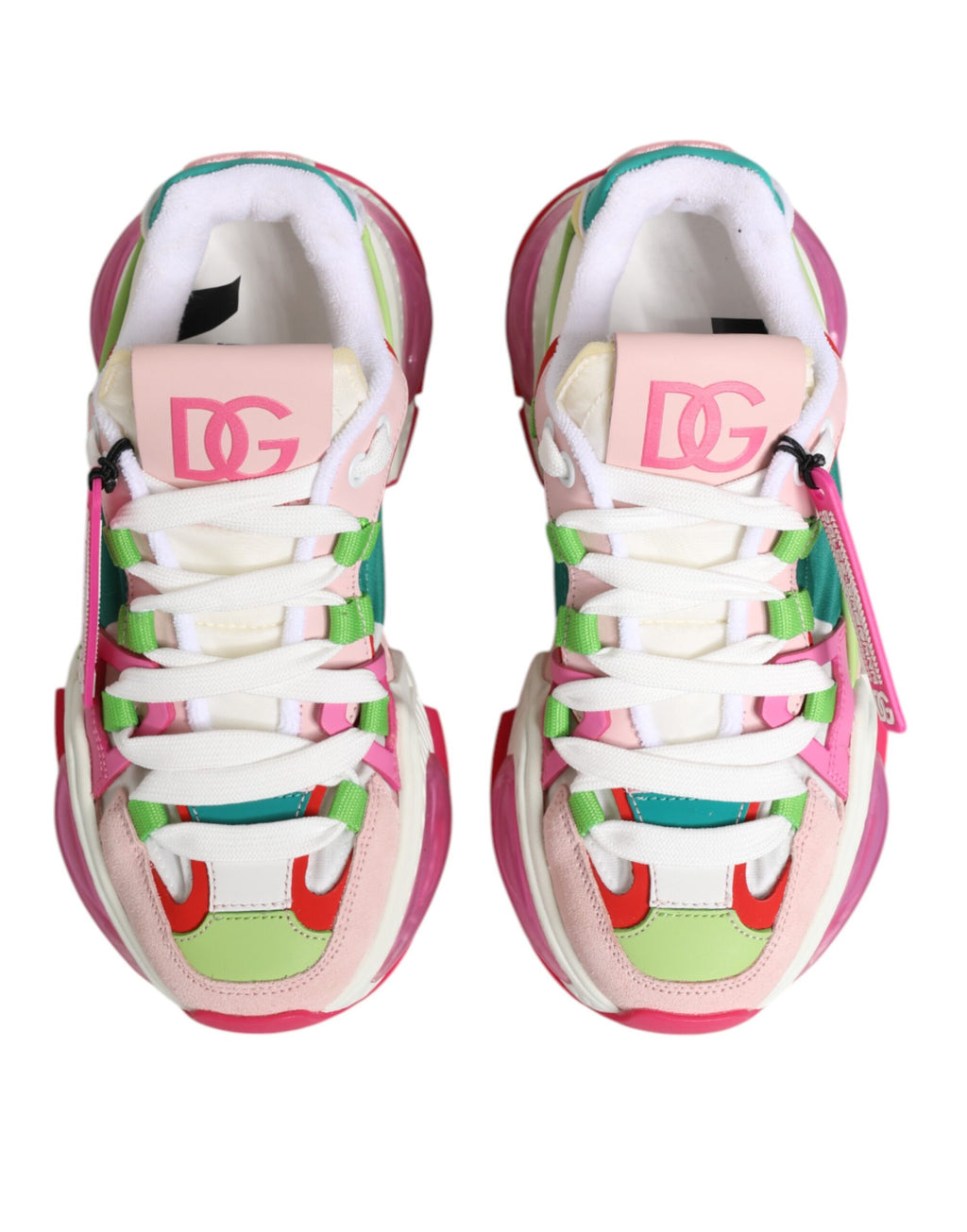 Dolce & Gabbana Multicolor Leder Airmaster Low Top Sneaker Schuhe