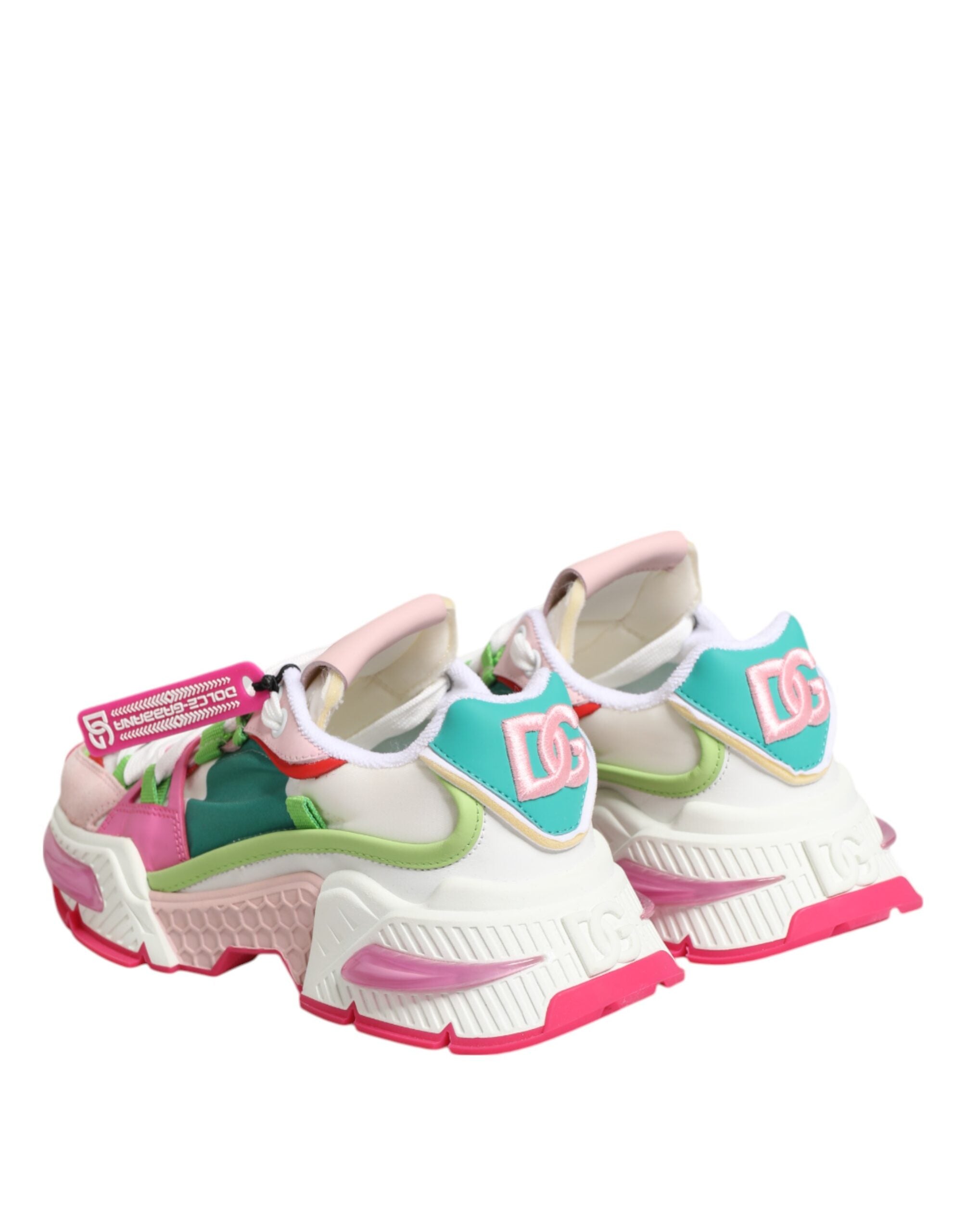 Dolce & Gabbana Multicolor Leder Airmaster Low Top Sneaker Schuhe