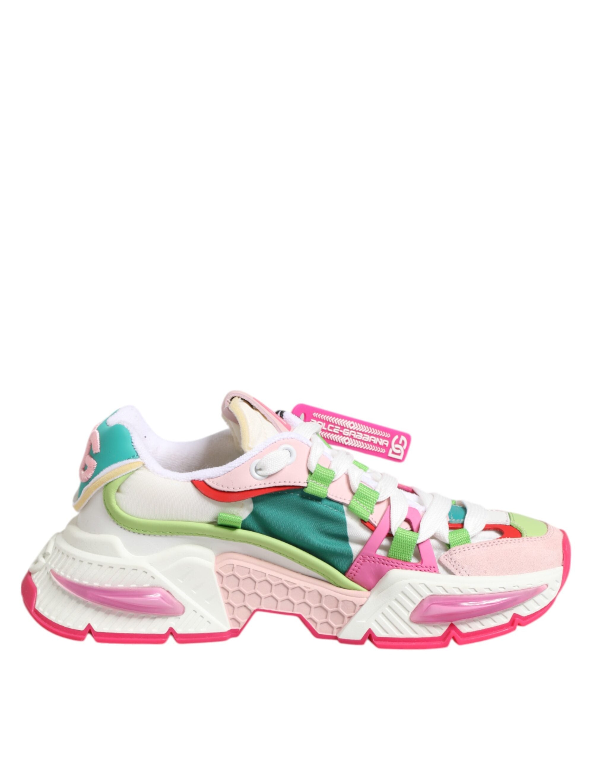 Dolce & Gabbana Multicolor Leder Airmaster Low Top Sneaker Schuhe