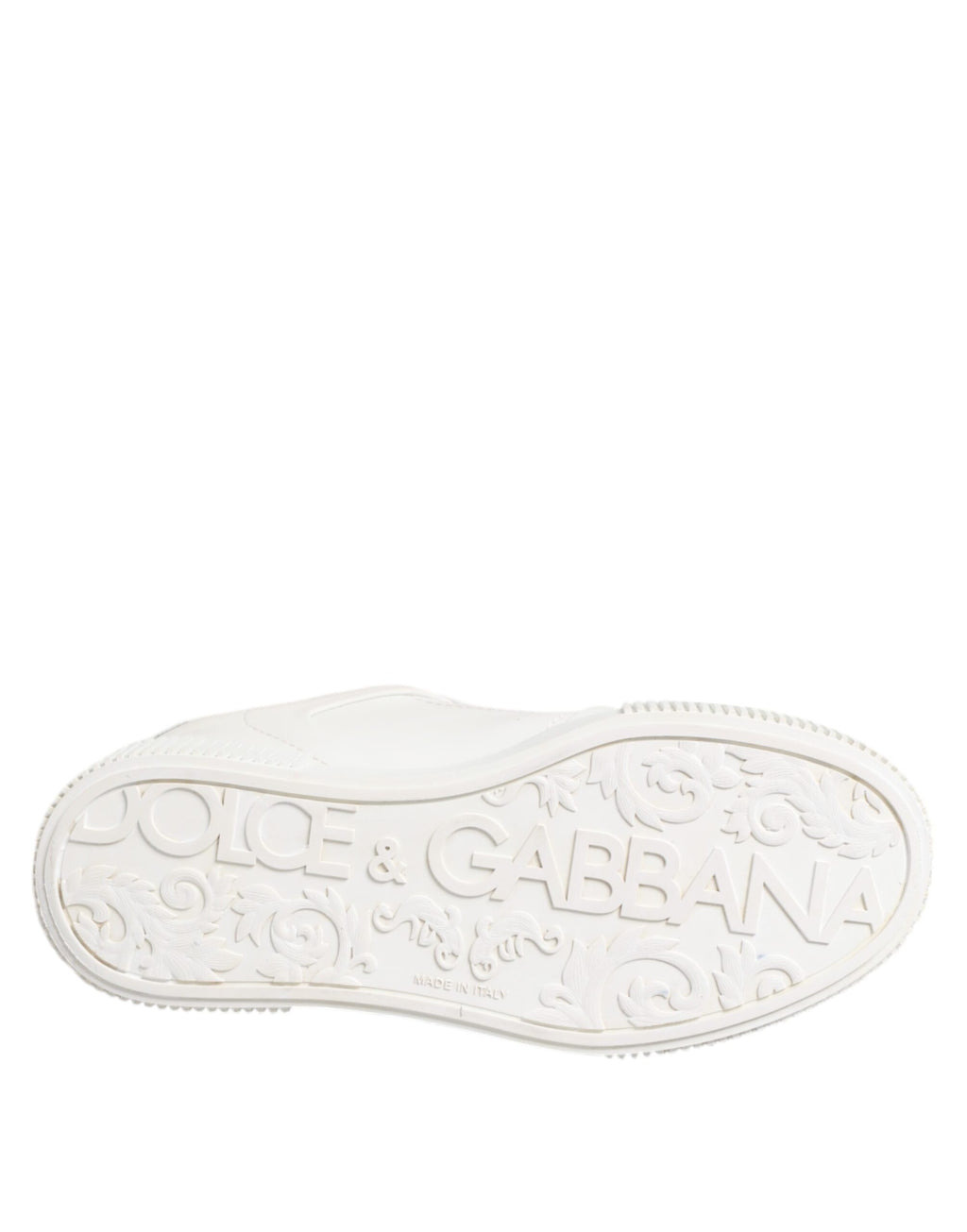 Dolce & Gabbana Weiß Miami Leder Low Top Turnschuhe Schuhe