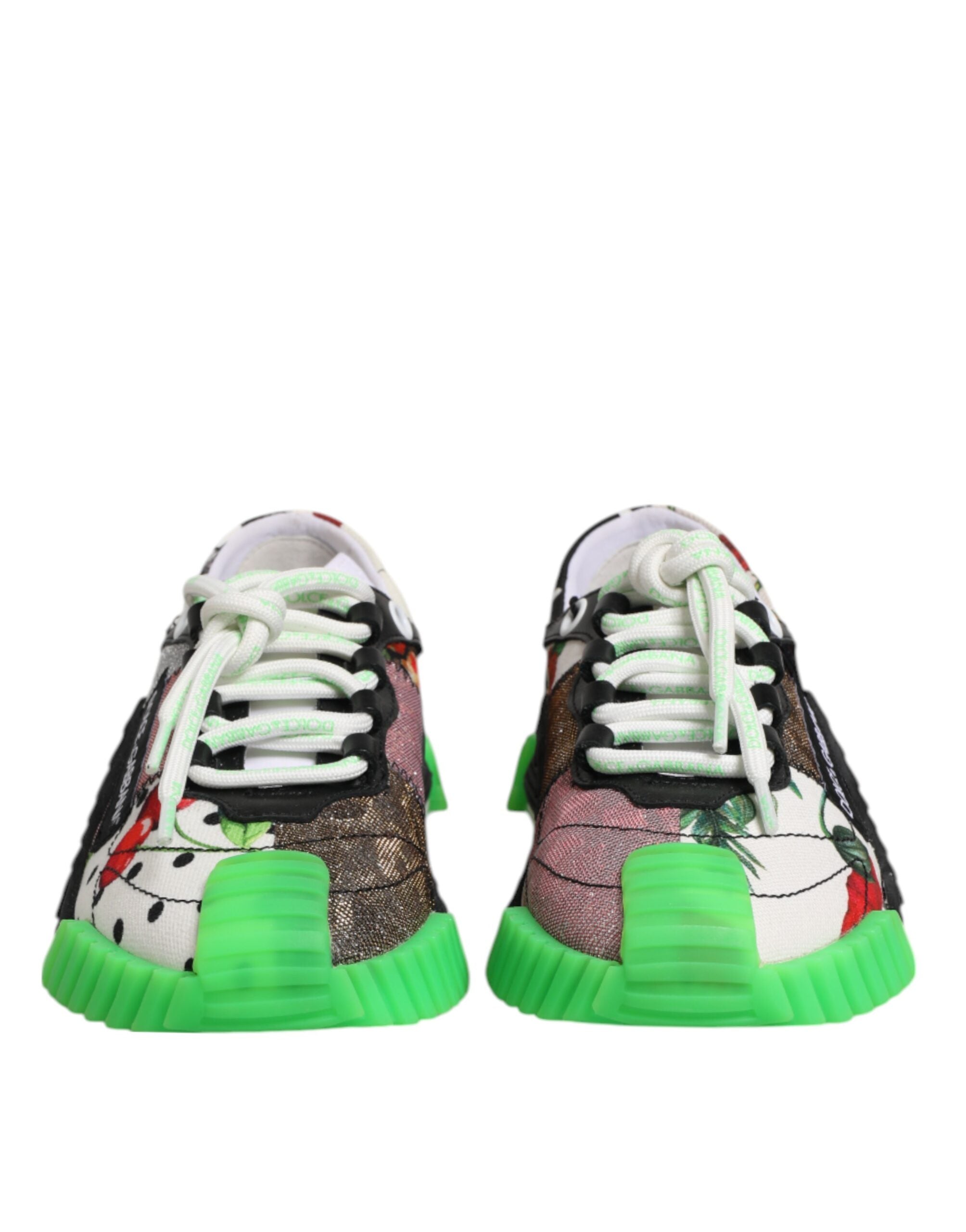 Dolce & Gabbana Multicor DG Logo Leopard Cherry Sneaker Schuhe