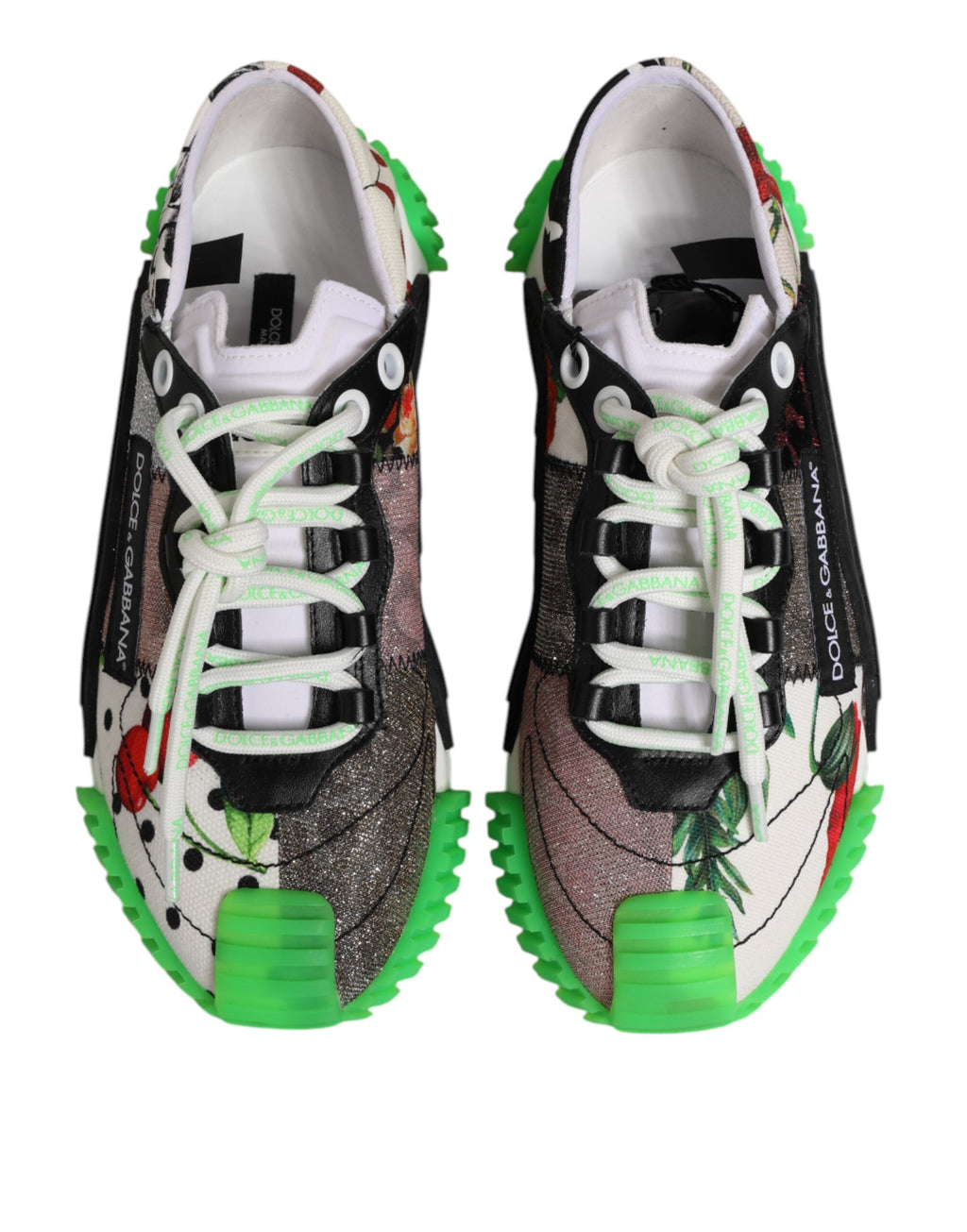 Dolce & Gabbana Multicor DG Logo Leopard Cherry Sneaker Schuhe