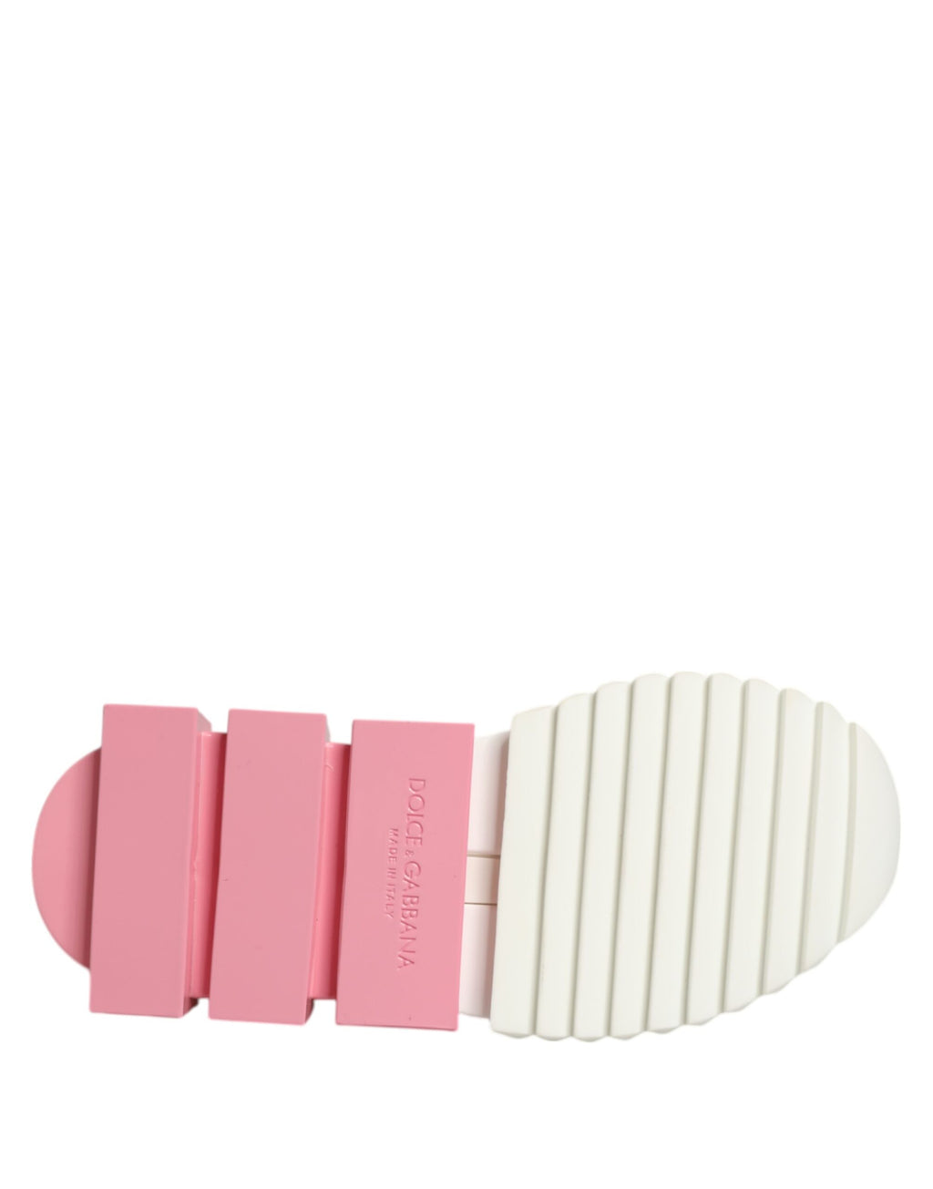 Dolce & Gabbana Weiß Rosa Low Top Sorrento Turnschuhe Schuhe