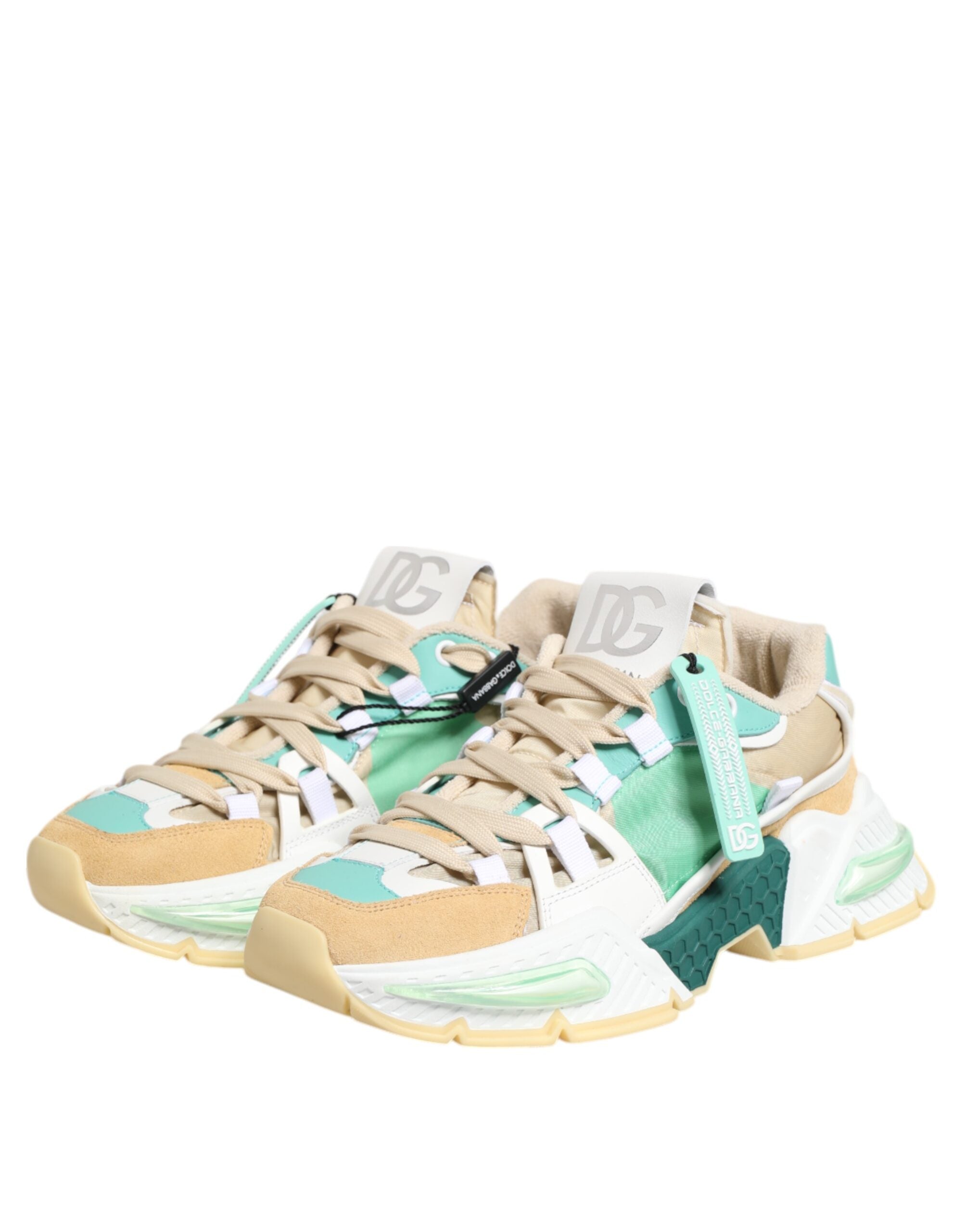 Dolce & Gabbana Multicolor Leder Airmaster Low Top Sneakers Schuhe