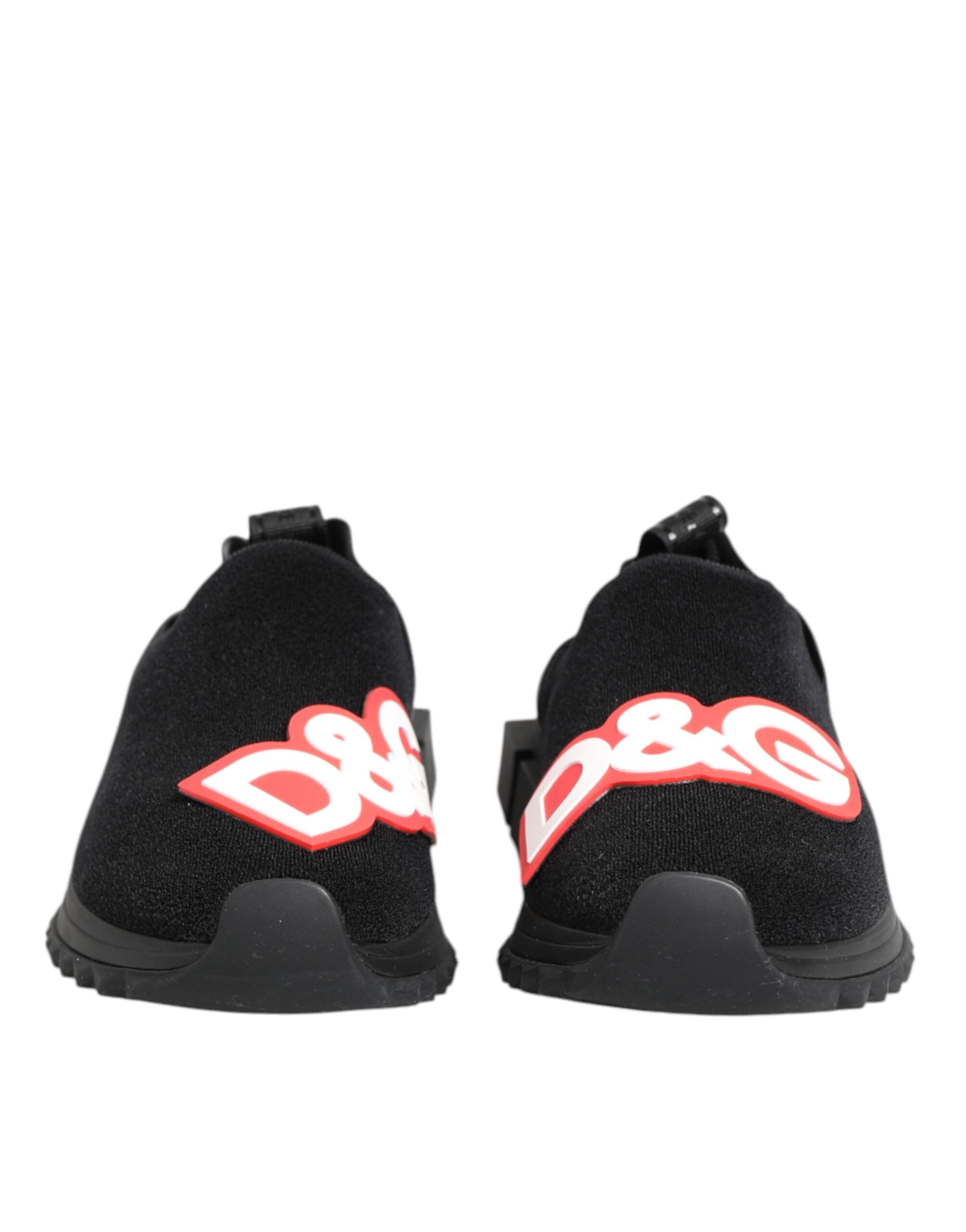 Dolce & Gabbana Schwarz Grau Slip On Sorrento Sneakers Schuhe