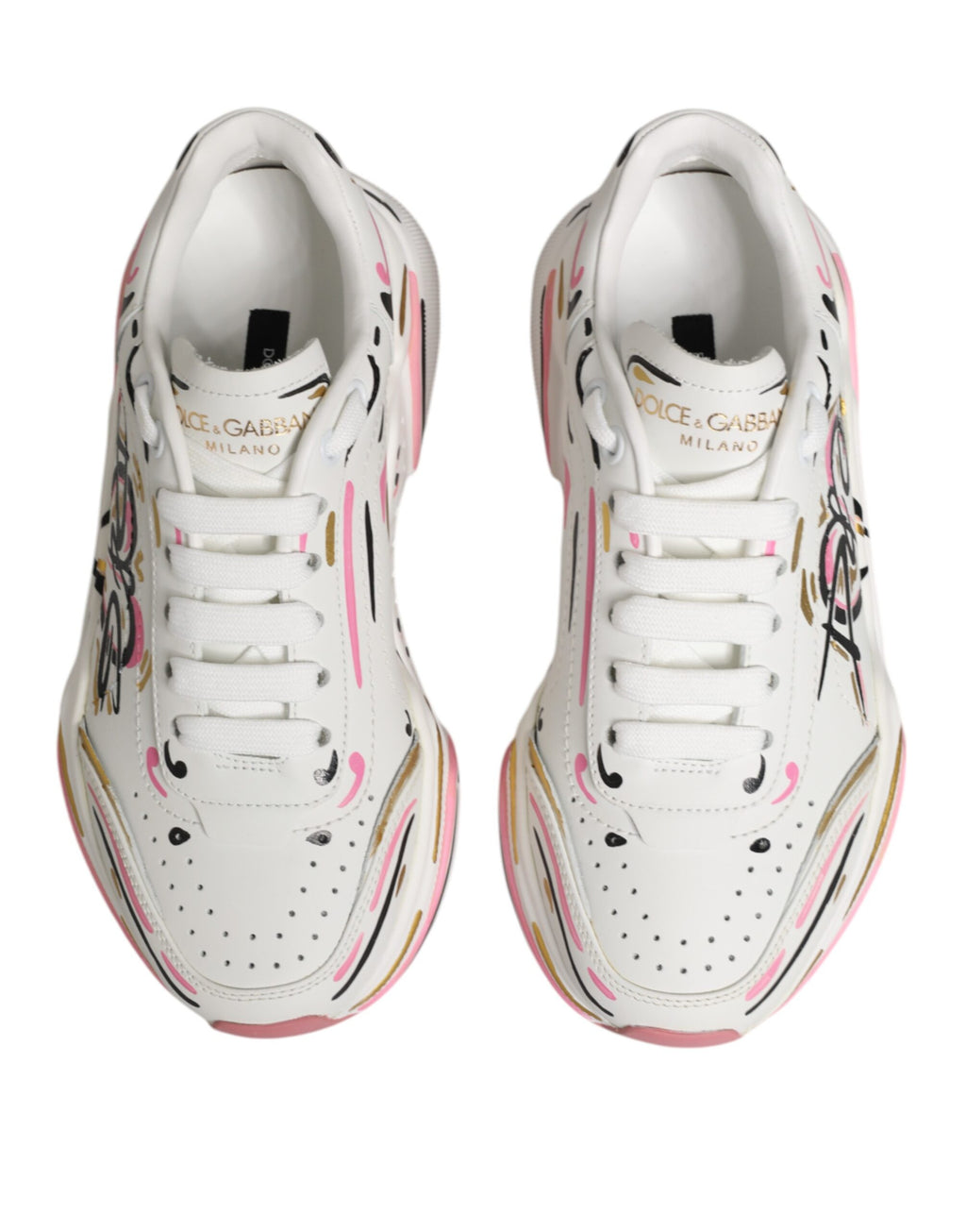Dolce & Gabbana Multicolor Handbemalte DAYMASTER Sneaker Schuhe