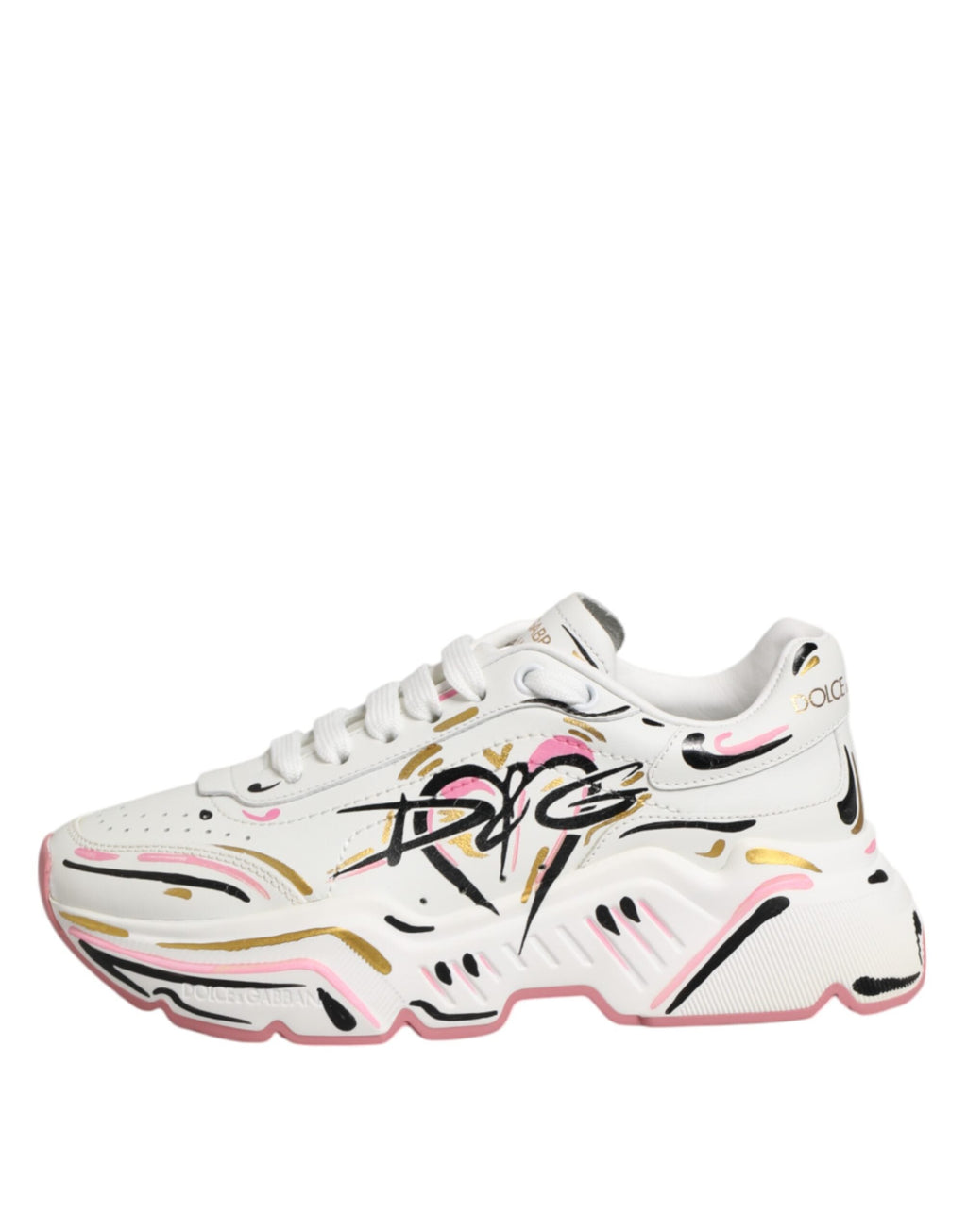 Dolce & Gabbana Mehrfarbige handbemalte DAYMASTER Sneaker Schuhe
