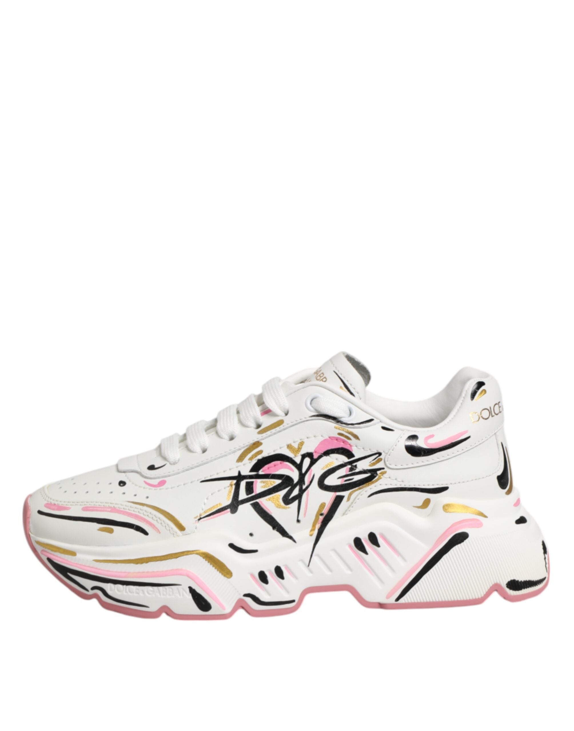 Dolce & Gabbana Mehrfarbige handbemalte DAYMASTER Sneaker Schuhe