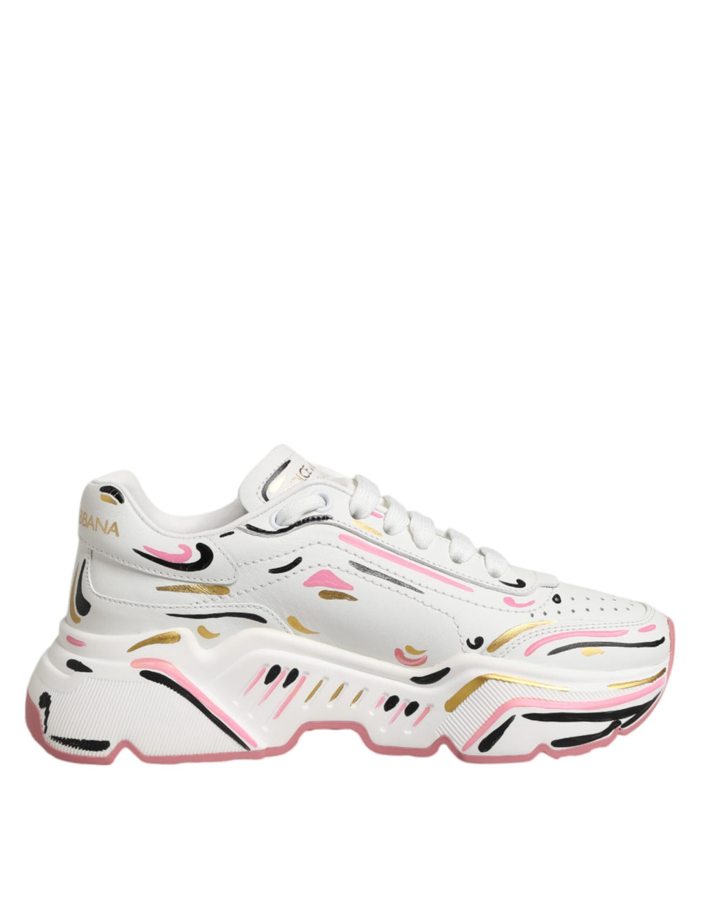 Dolce & Gabbana Mehrfarbige handbemalte DAYMASTER Sneaker Schuhe