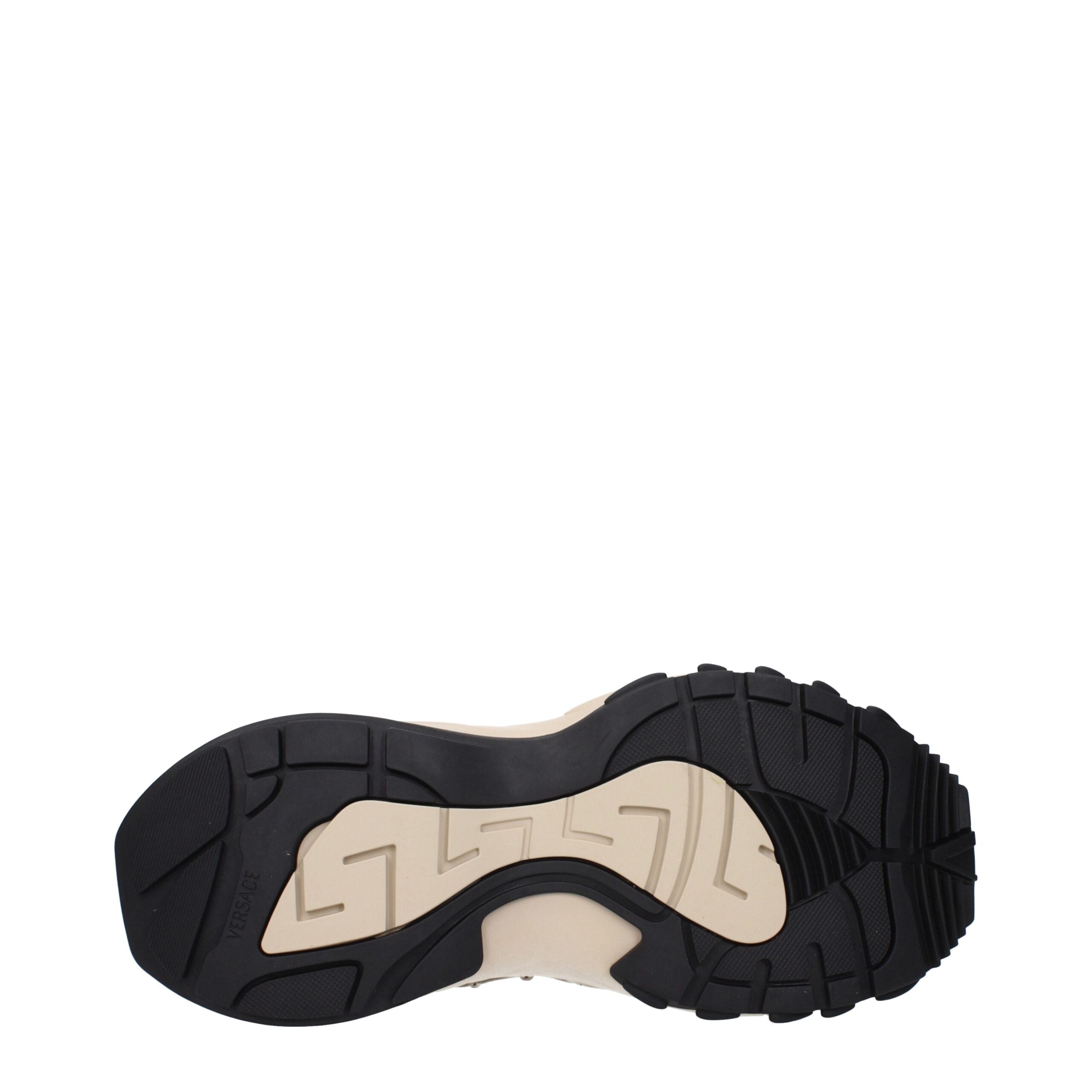 Versace Beige Stoff Turnschuhe