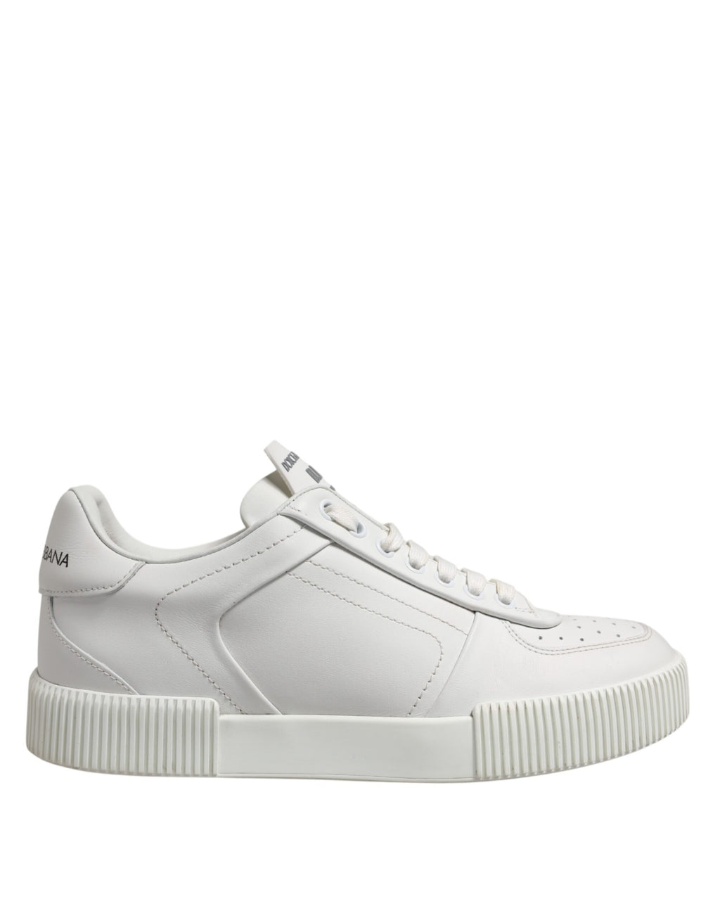 Dolce & Gabbana Weiß Miami Leder Low Top Turnschuhe Männer Schuhe