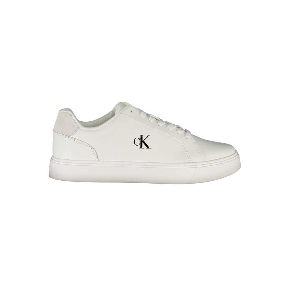 Calvin Klein Sneaker aus weißem Polyester
