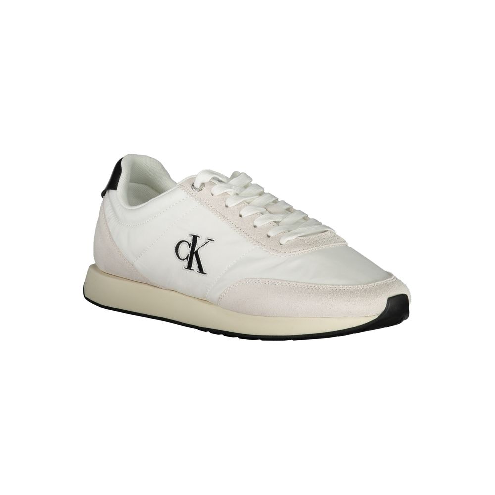 Calvin Klein Sneaker aus weißem Polyester