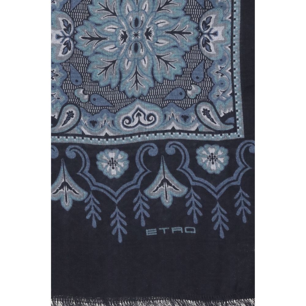 Etro Blauer Modal-Schal