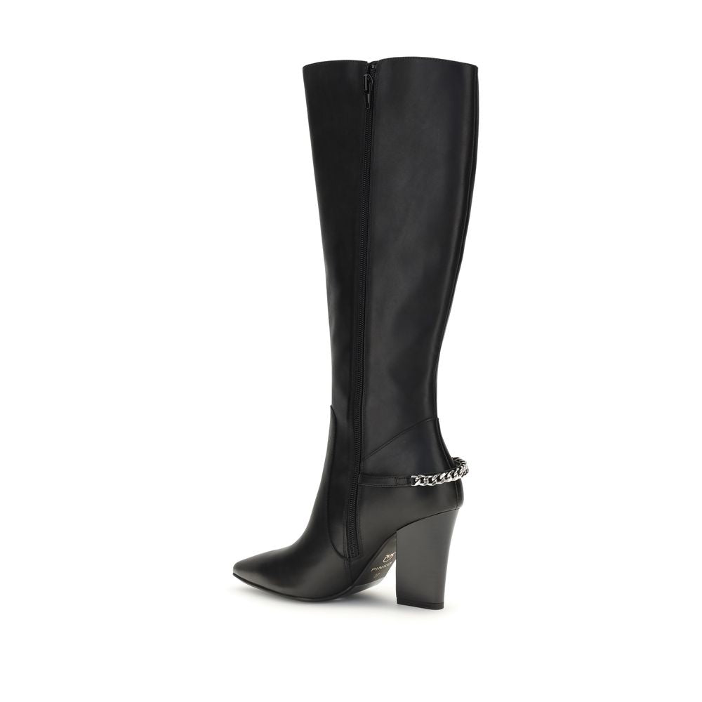 PINKO Schwarze Nylonstiefel