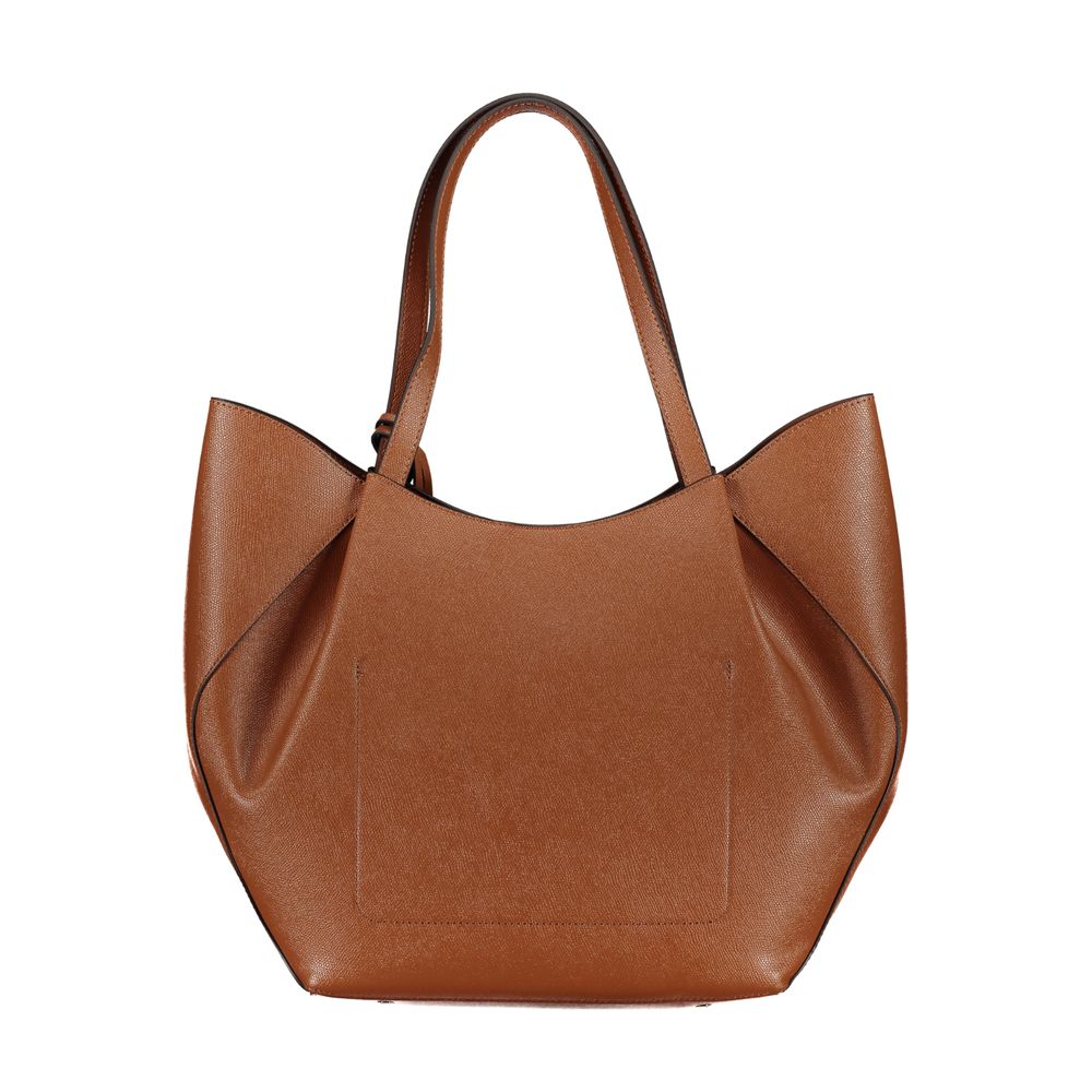 Guess Jeans Braune Polyethylen-Handtasche