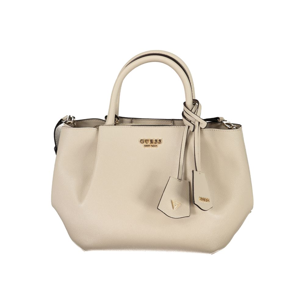 Guess Jeans Beige Polyethylen Handtasche