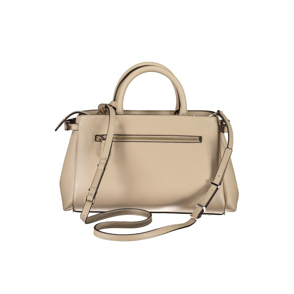 Guess Jeans Beige Polyethylen Handtasche