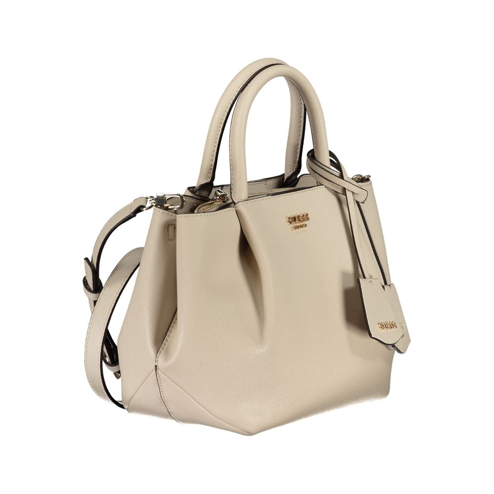 Guess Jeans Beige Polyethylen Handtasche