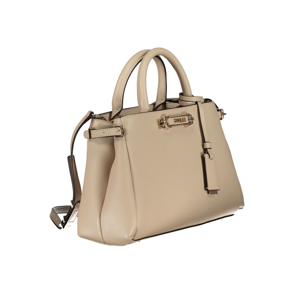 Guess Jeans Beige Polyethylen Handtasche