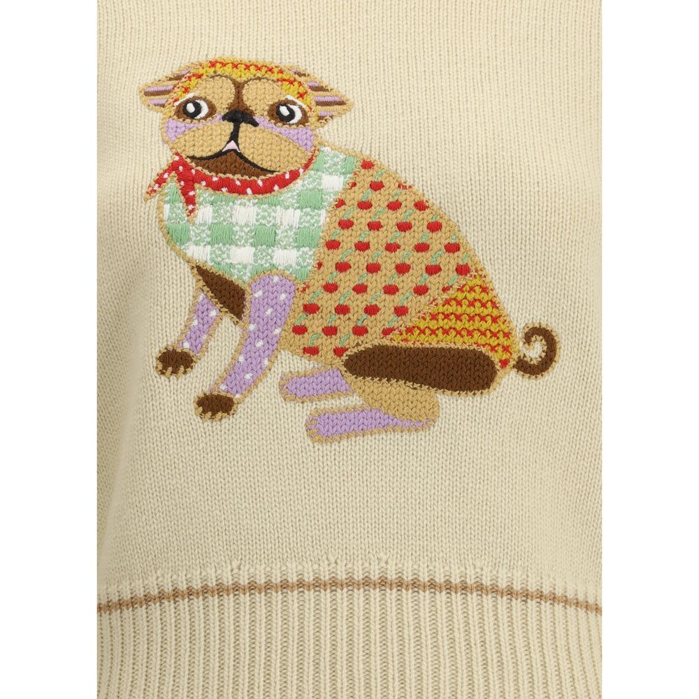 Valentino Le Chien de la Maison bestickter Pullover