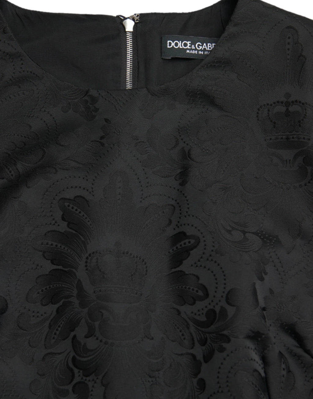 Dolce & Gabbana Schwarzes ärmelloses Bodycon-Minikleid in A-Linie