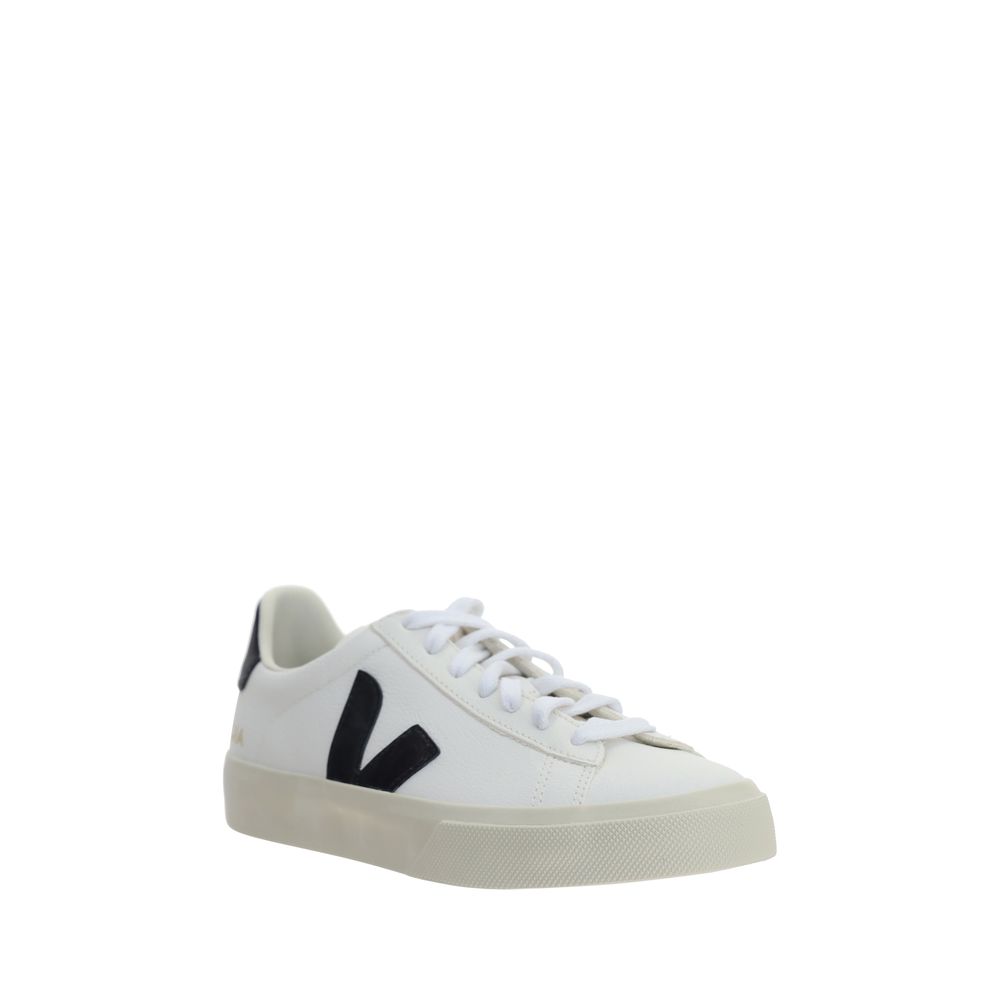 Veja Weiße Kalbshaut Bos Taurus Sneakers mit niedrigem Schaft