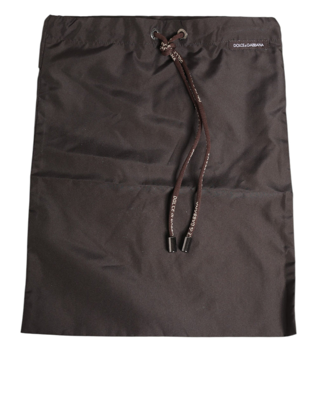 Dolce & Gabbana Braun Polyester Logo Elastischer Bund Badehose