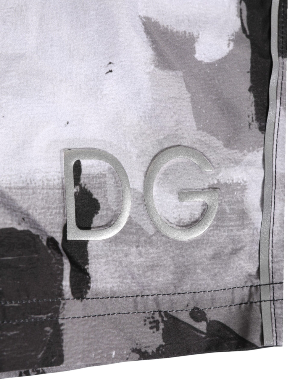 Dolce & Gabbana Schwarz Weiß Camouflage DG Logo Herren Bademode