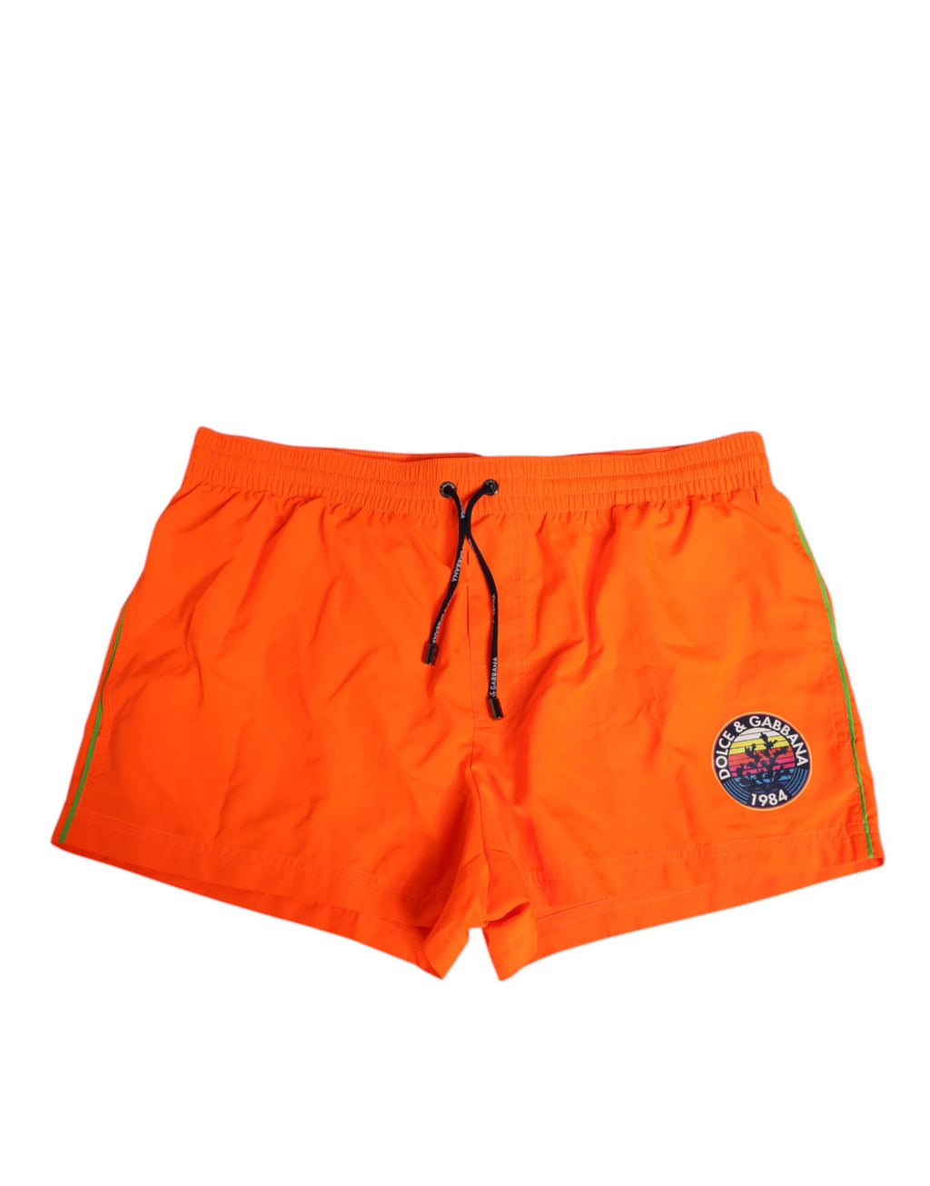 Dolce & Gabbana Orange Polyester Beachwear Herren Shorts Badebekleidung