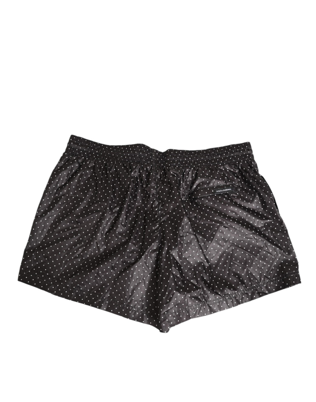 Dolce & Gabbana Schwarze Polka Dot Polyester Herren Shorts Badebekleidung