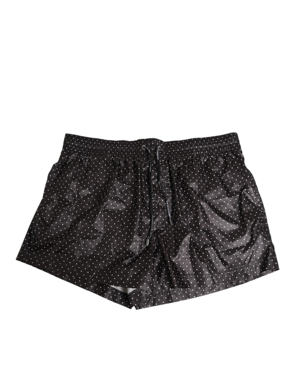 Dolce & Gabbana Schwarze Polka Dot Polyester Herren Shorts Badebekleidung