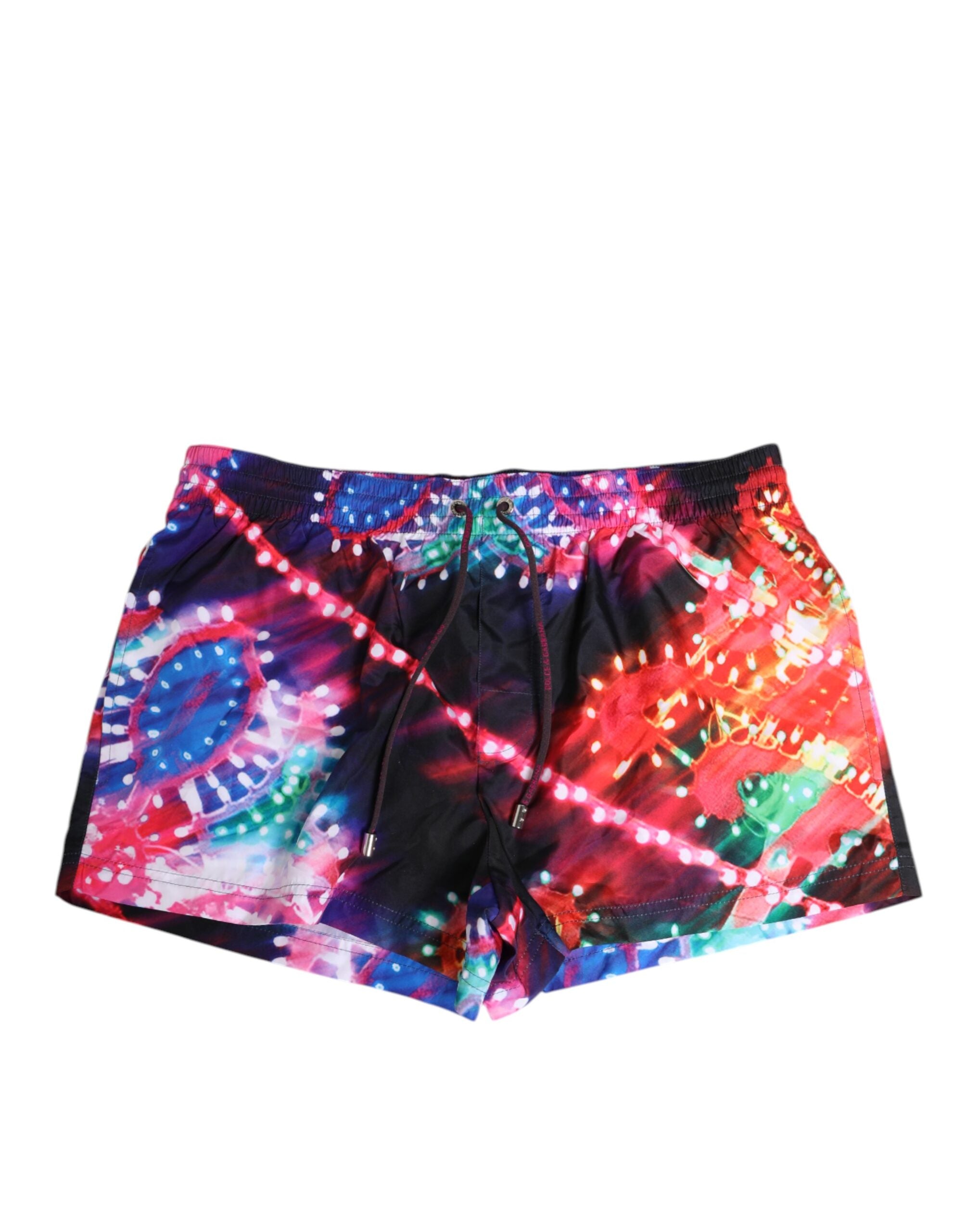 Dolce & Gabbana Multicolor Neon Print Polyester Shorts Bademode
