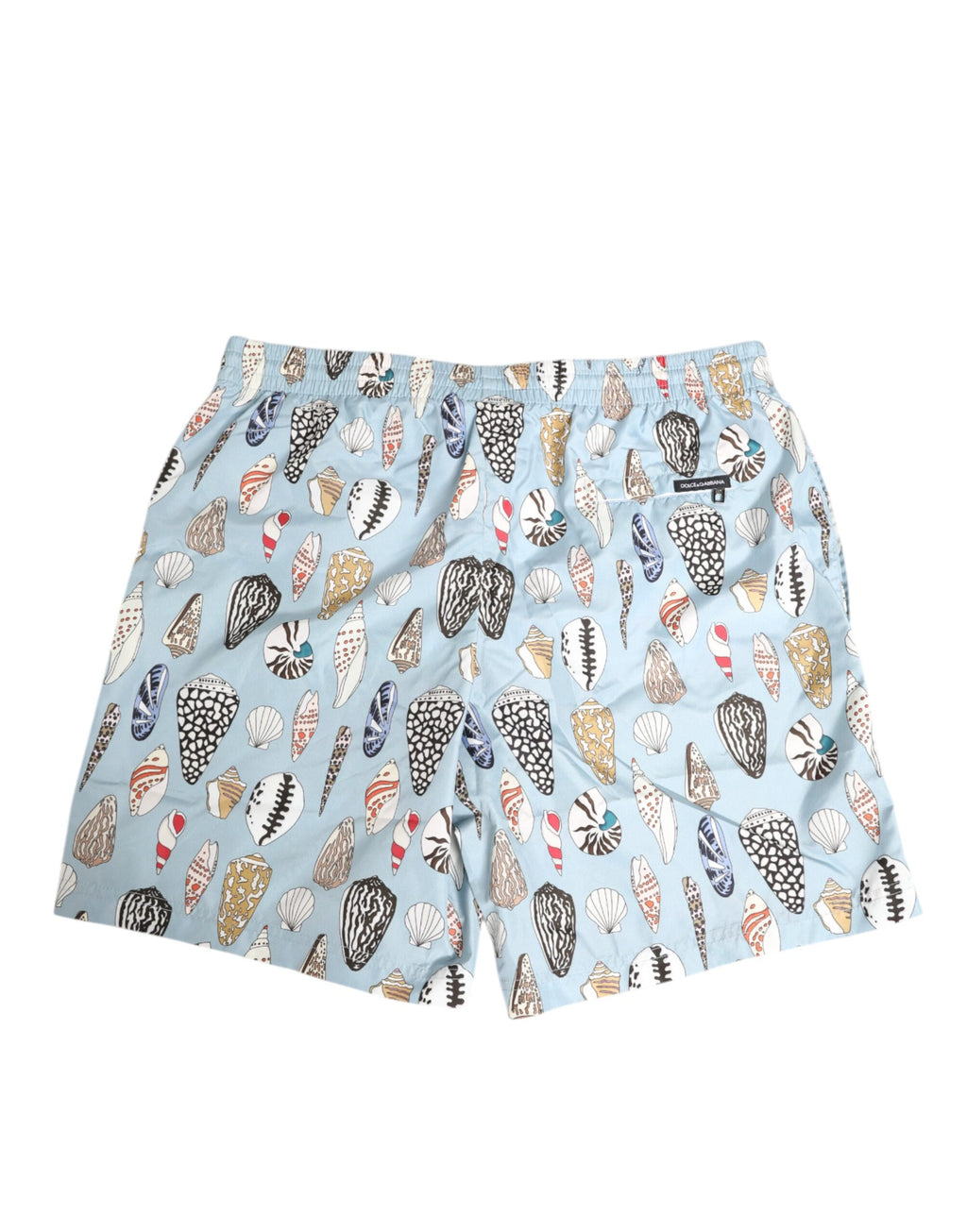 Dolce & Gabbana Blaue Muschel Druck Nylon Männer Shorts Bademode